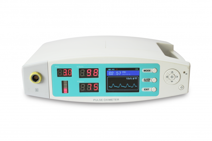 Masa Tipi Pulse Oksimetre ( Bataryalı, Alarmlı, Parmak Problu  )